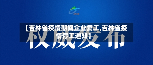 【吉林省疫情期间企业复工,吉林省疫情停工通知】-第2张图片