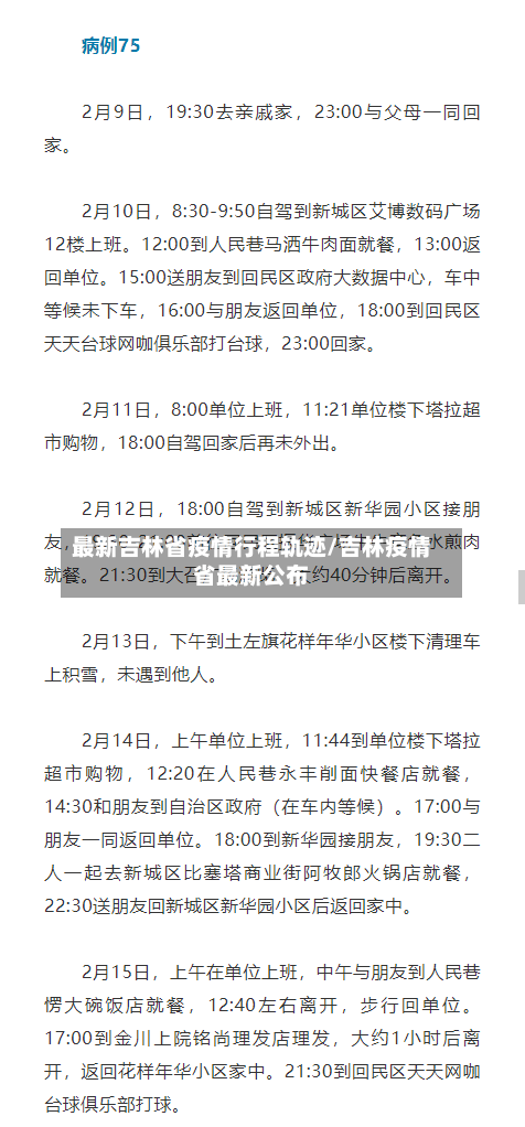 最新吉林省疫情行程轨迹/吉林疫情省最新公布-第2张图片