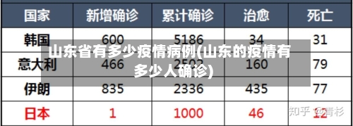 山东省有多少疫情病例(山东的疫情有多少人确诊)-第1张图片