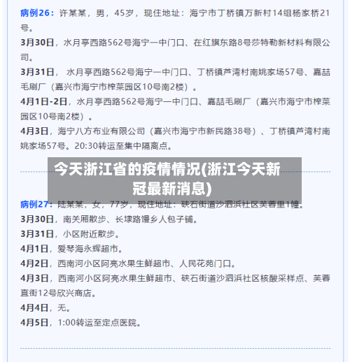 今天浙江省的疫情情况(浙江今天新冠最新消息)-第2张图片