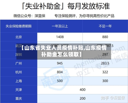 【山东省失业人员疫情补贴,山东疫情补助金怎么领取】-第2张图片