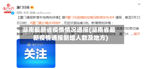 湖南最新省疫情情况通报(湖南省最新疫情通报新增人数及地方)-第2张图片