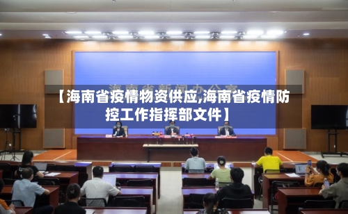 【海南省疫情物资供应,海南省疫情防控工作指挥部文件】-第1张图片