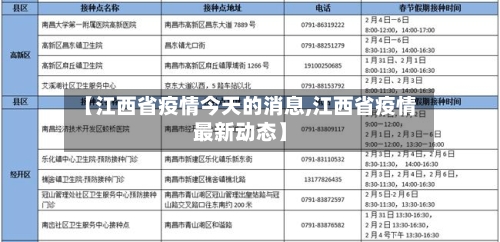 【江西省疫情今天的消息,江西省疫情最新动态】-第3张图片