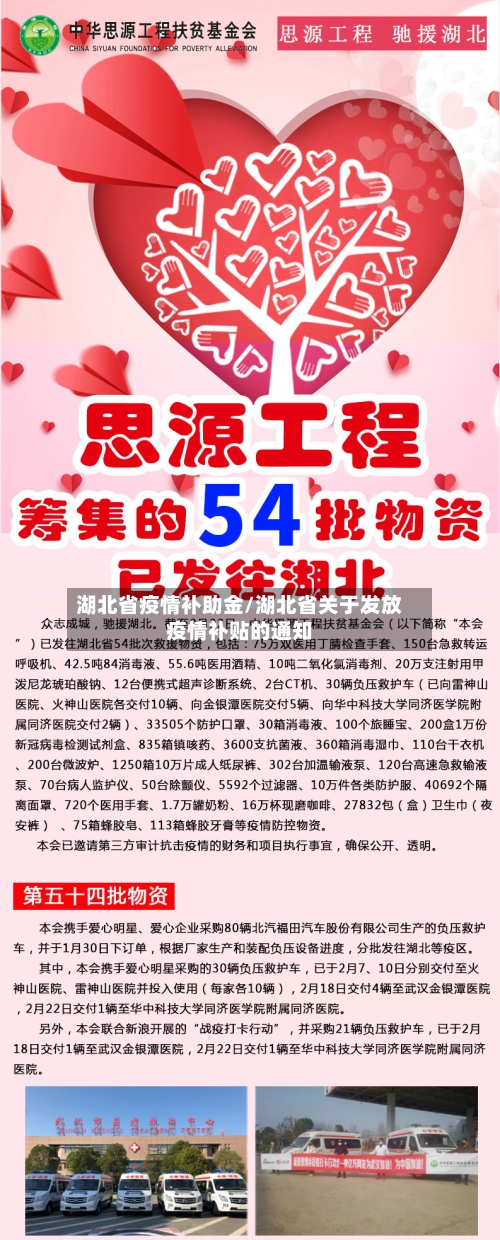 湖北省疫情补助金/湖北省关于发放疫情补贴的通知-第3张图片