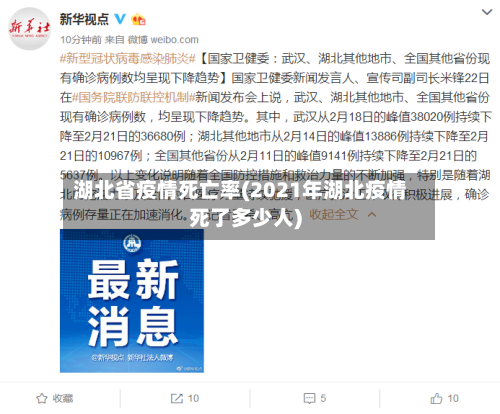 湖北省疫情死亡率(2021年湖北疫情死了多少人)-第1张图片