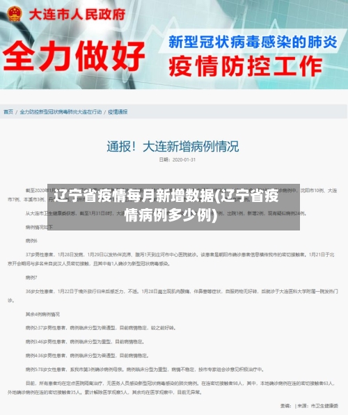 辽宁省疫情每月新增数据(辽宁省疫情病例多少例)-第2张图片
