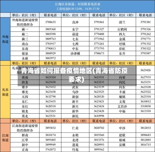 青海省如何报备疫情地区(青海省防疫要求)-第2张图片