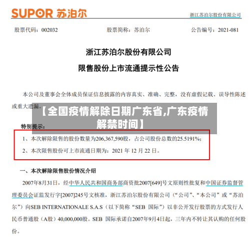 【全国疫情解除日期广东省,广东疫情解禁时间】-第2张图片