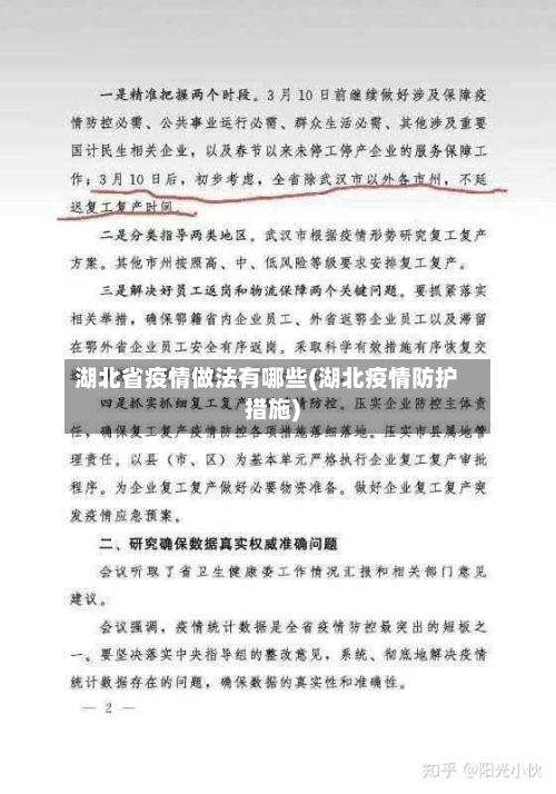 湖北省疫情做法有哪些(湖北疫情防护措施)-第2张图片