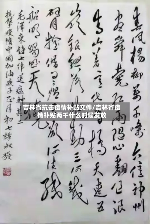 吉林省抗击疫情补贴文件/吉林省疫情补贴两千什么时候发放-第3张图片