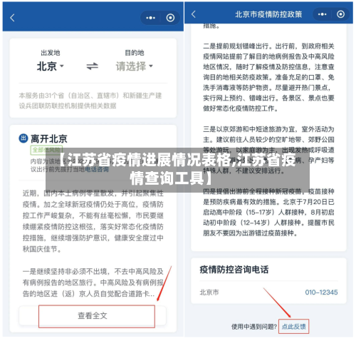 【江苏省疫情进展情况表格,江苏省疫情查询工具】-第1张图片